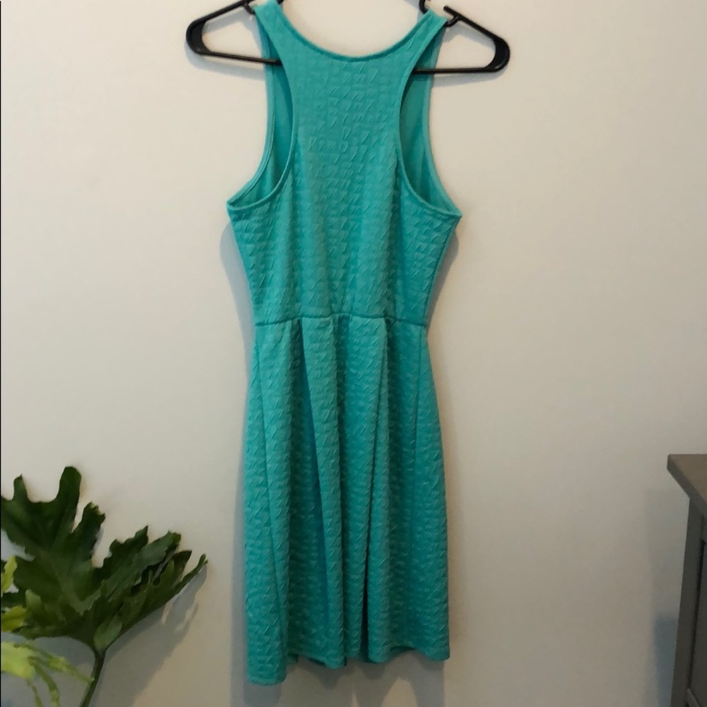 Aqua Racerback Dress - Picture 3 of 4